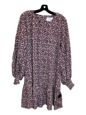 Animal Print Dress Casual Short Clothes Mentor, Size L