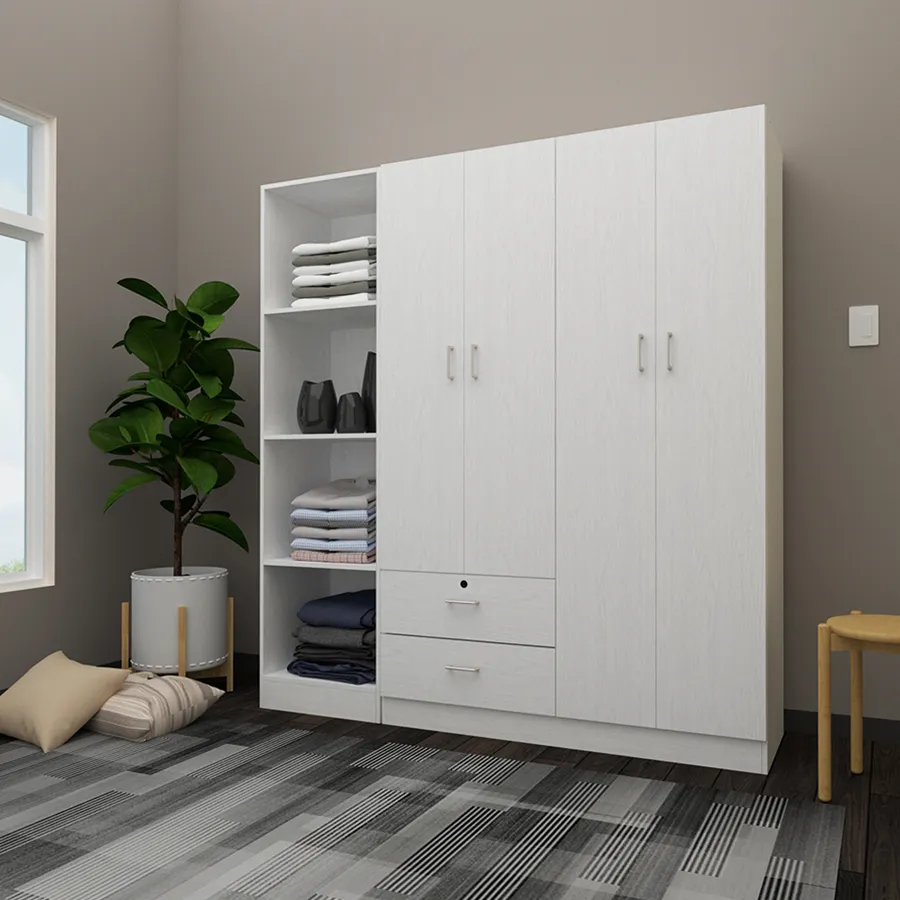 Averie 4 Door with 2 Drawer Wardrobe