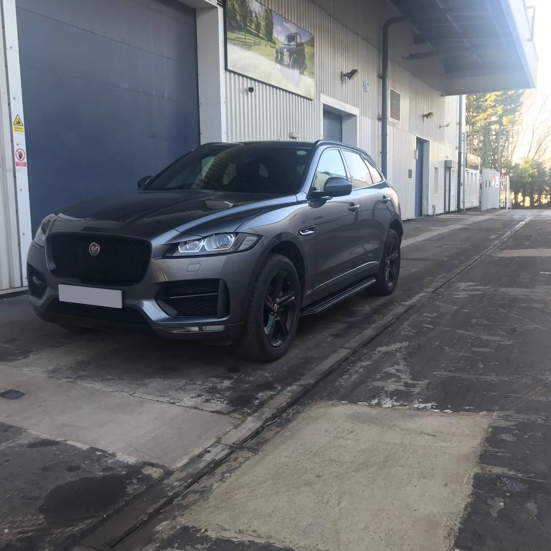 Black Raptor Side Steps Running Boards for Jaguar F-PACE 2016 