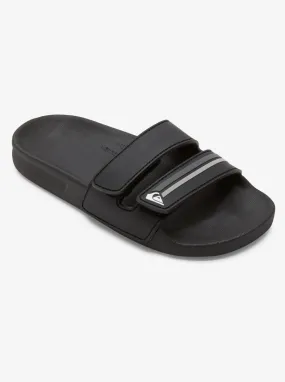 Boys 8-16 Rivi Double Adjust Slide Sandals - Black 1