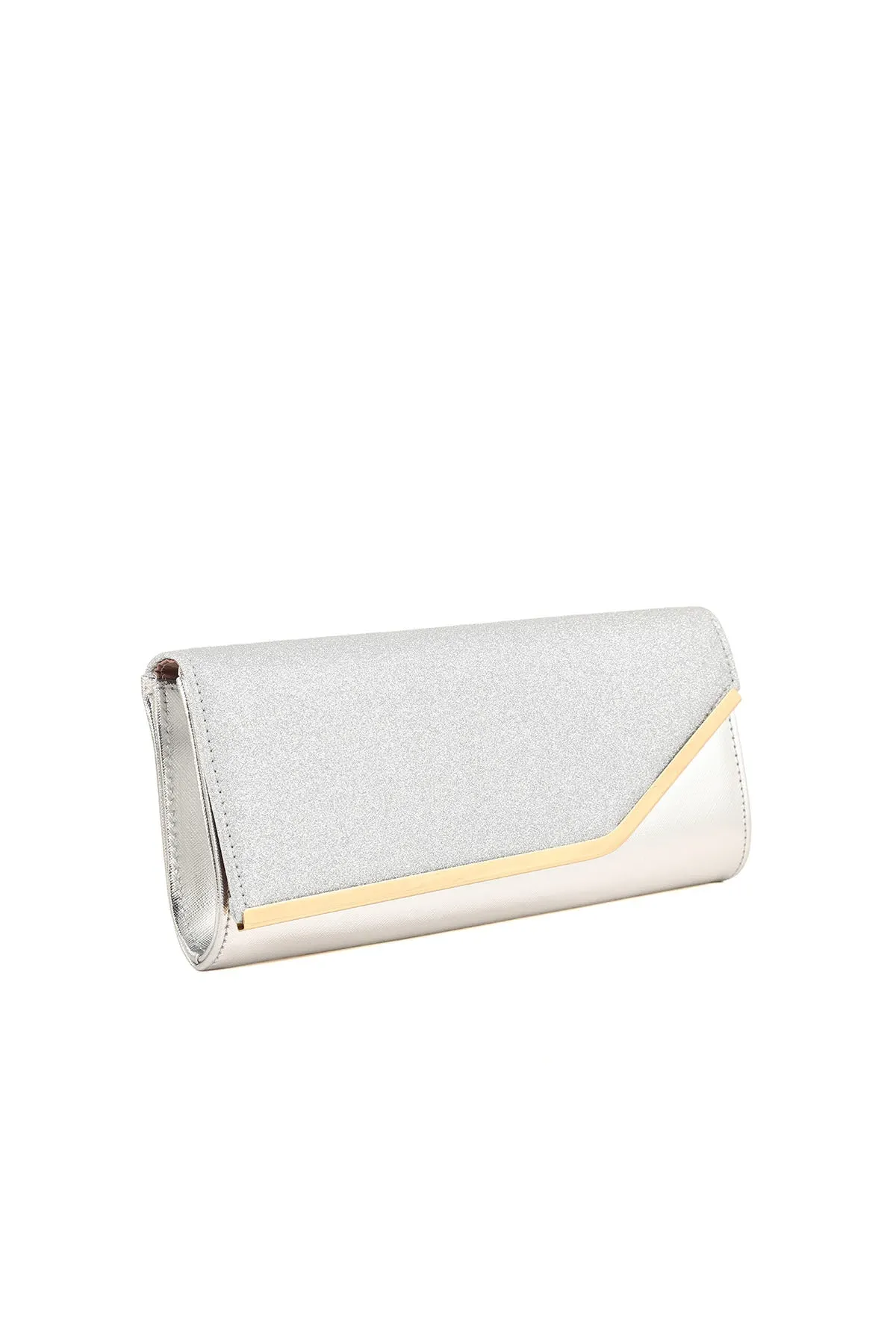 Casual Clutch B21602-Silver