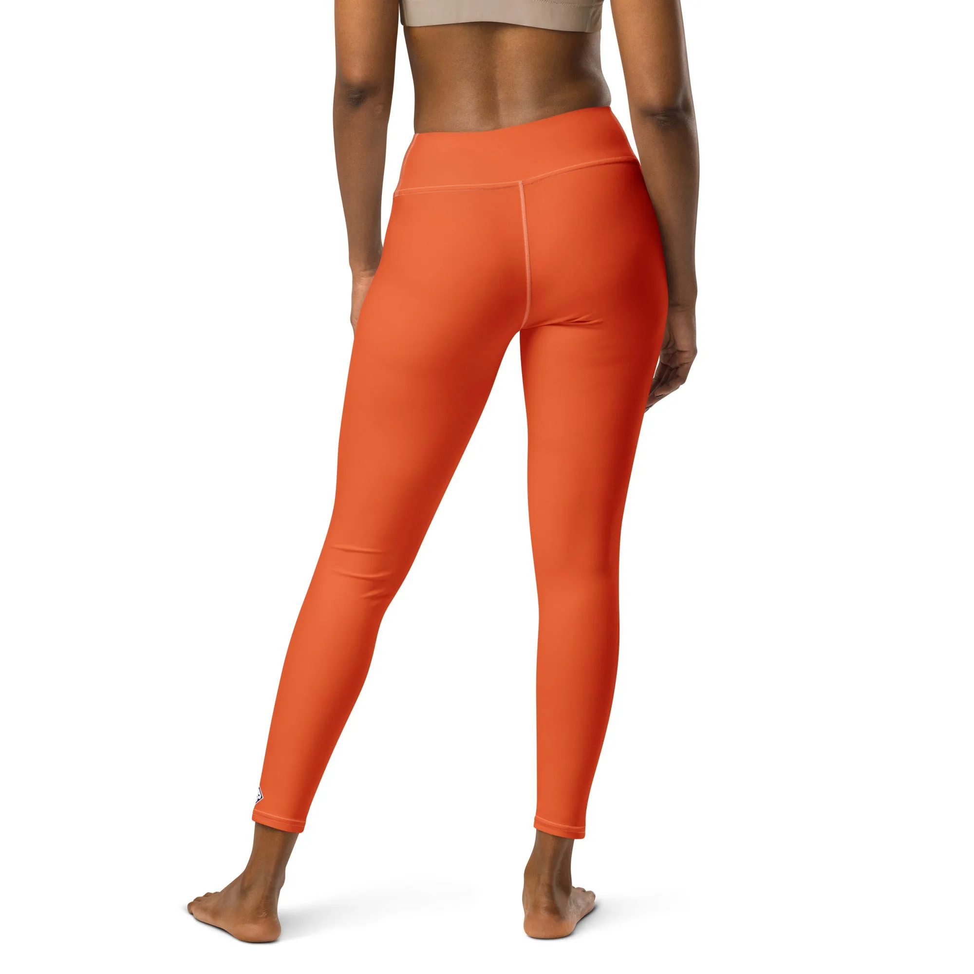 Casual Cool: Solid Color Leggings for Her Workout - Flamingo