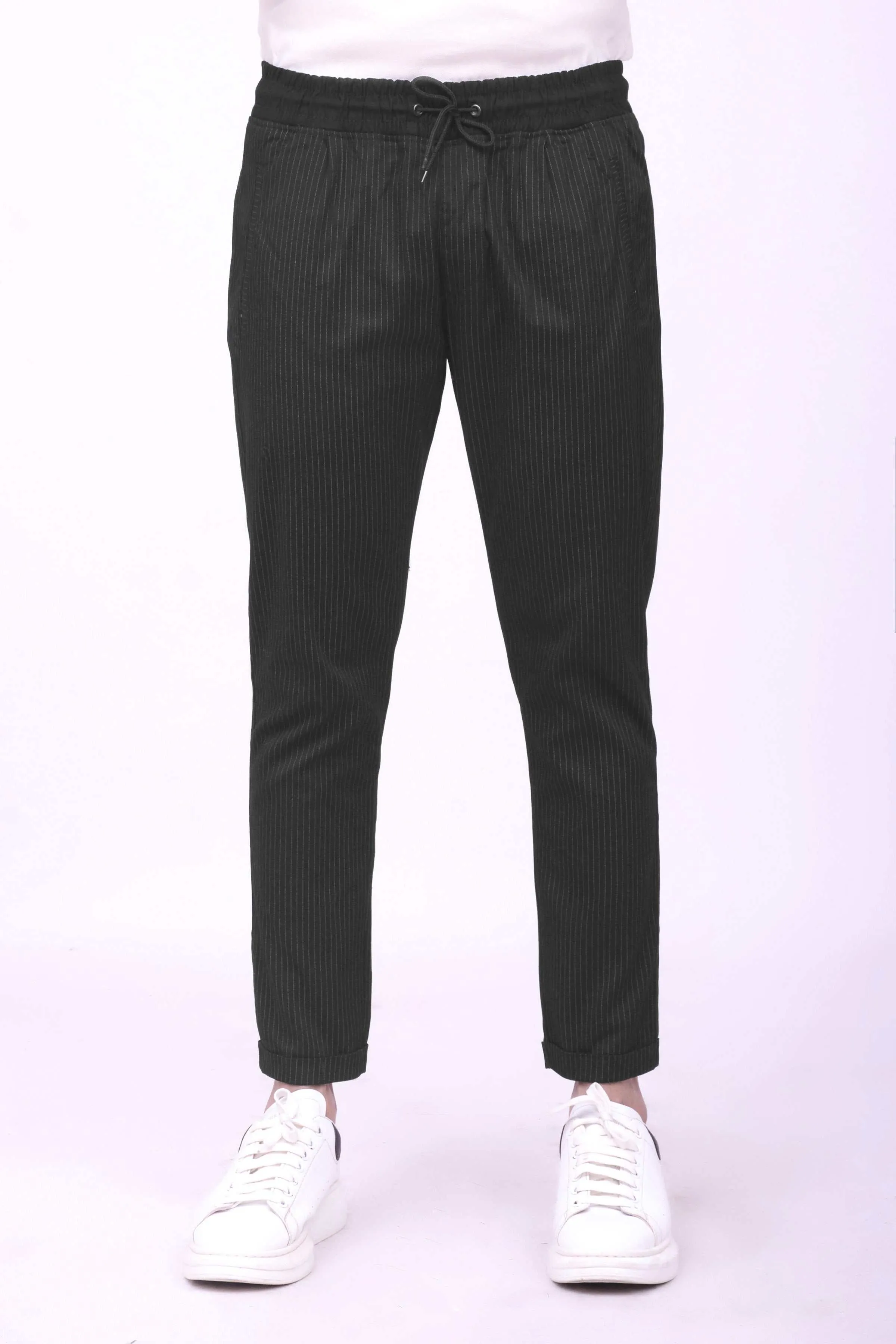 CASUAL JOGGER TROUSER  DULL BLACK