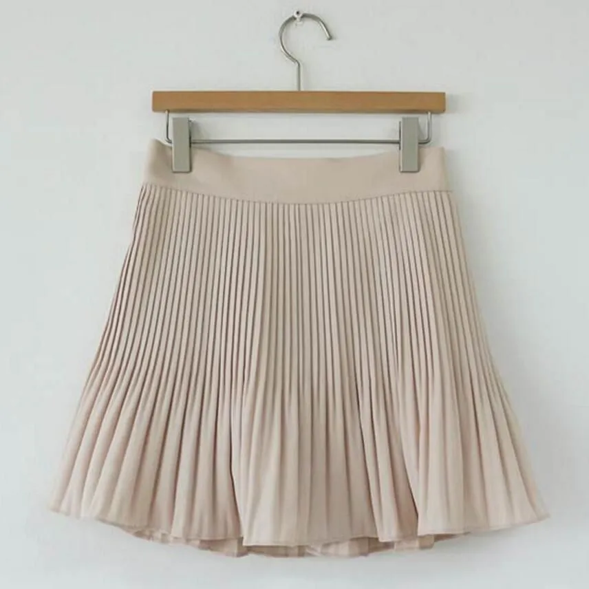 Cute Ruffle Pleated Mini A Line Skirt Outfit Casual