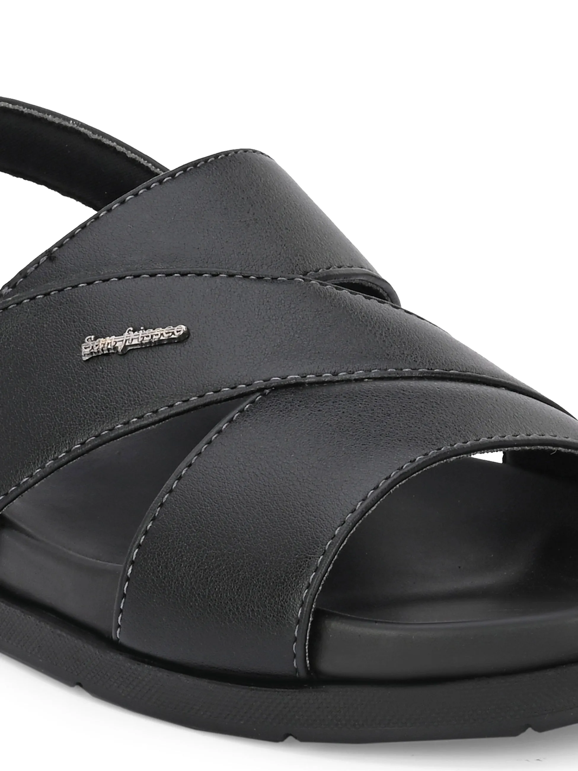 Ecco Black Multi-Strap Sandals