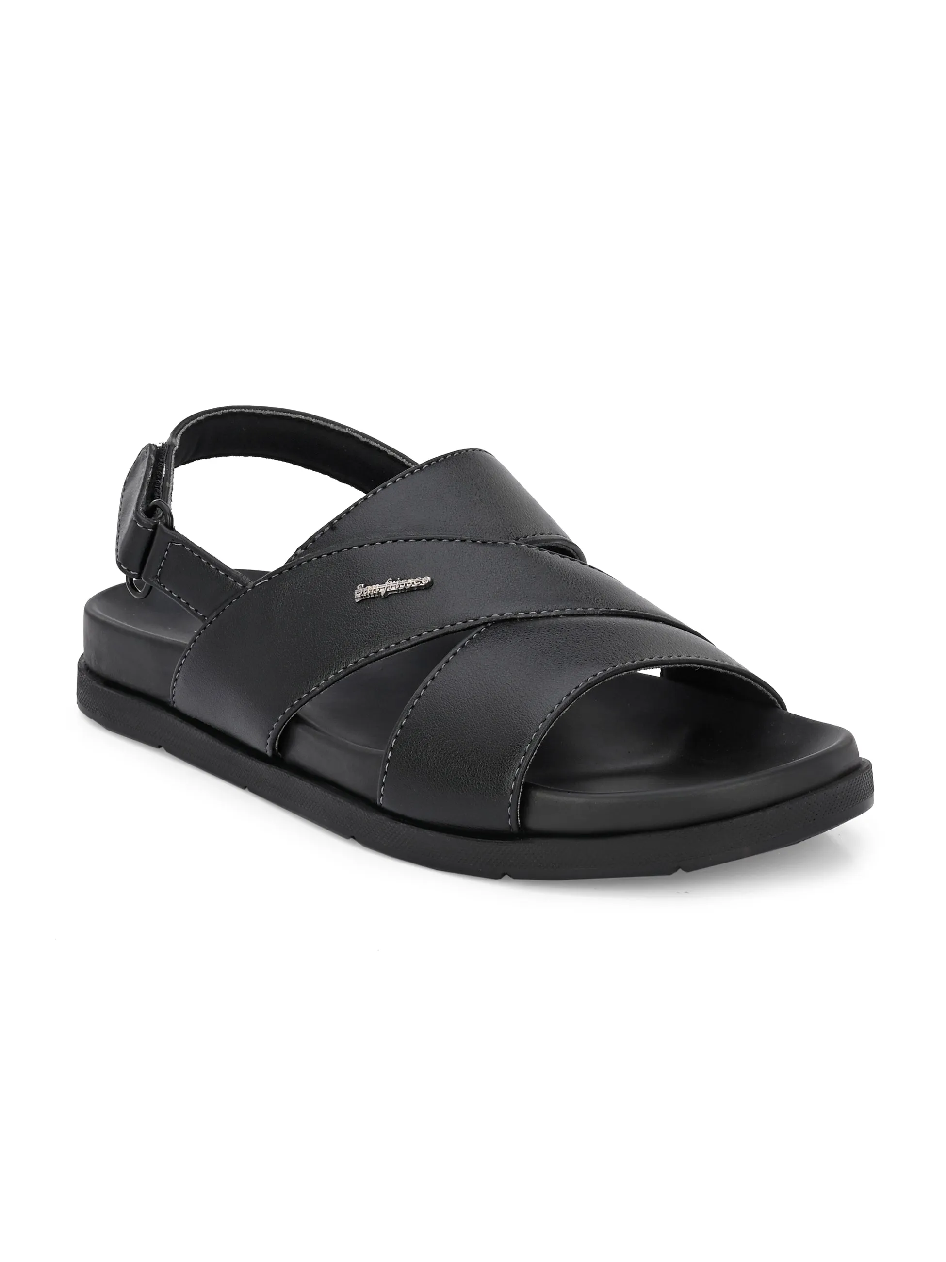 Ecco Black Multi-Strap Sandals