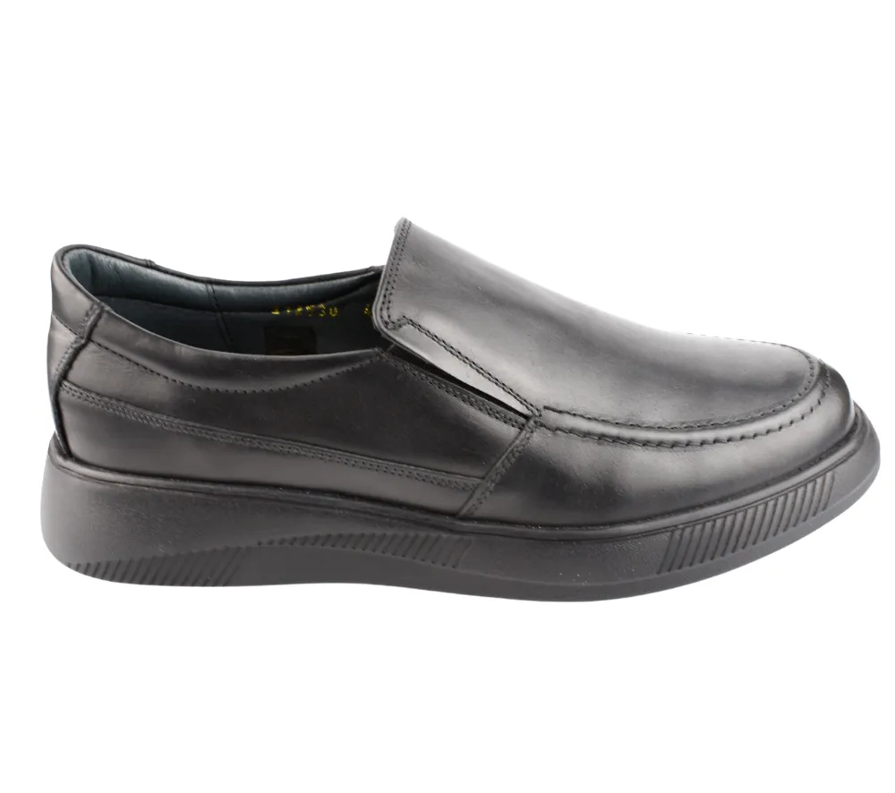 Pantofi casual, barbati, CATALI, 212530 negru, piele naturala