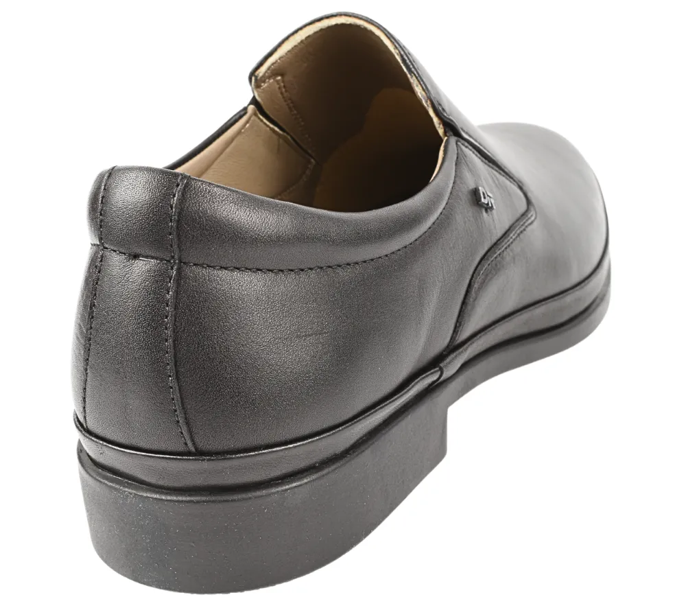 Pantofi casual, barbati, GORETTI, B25-2024 negru, piele naturala