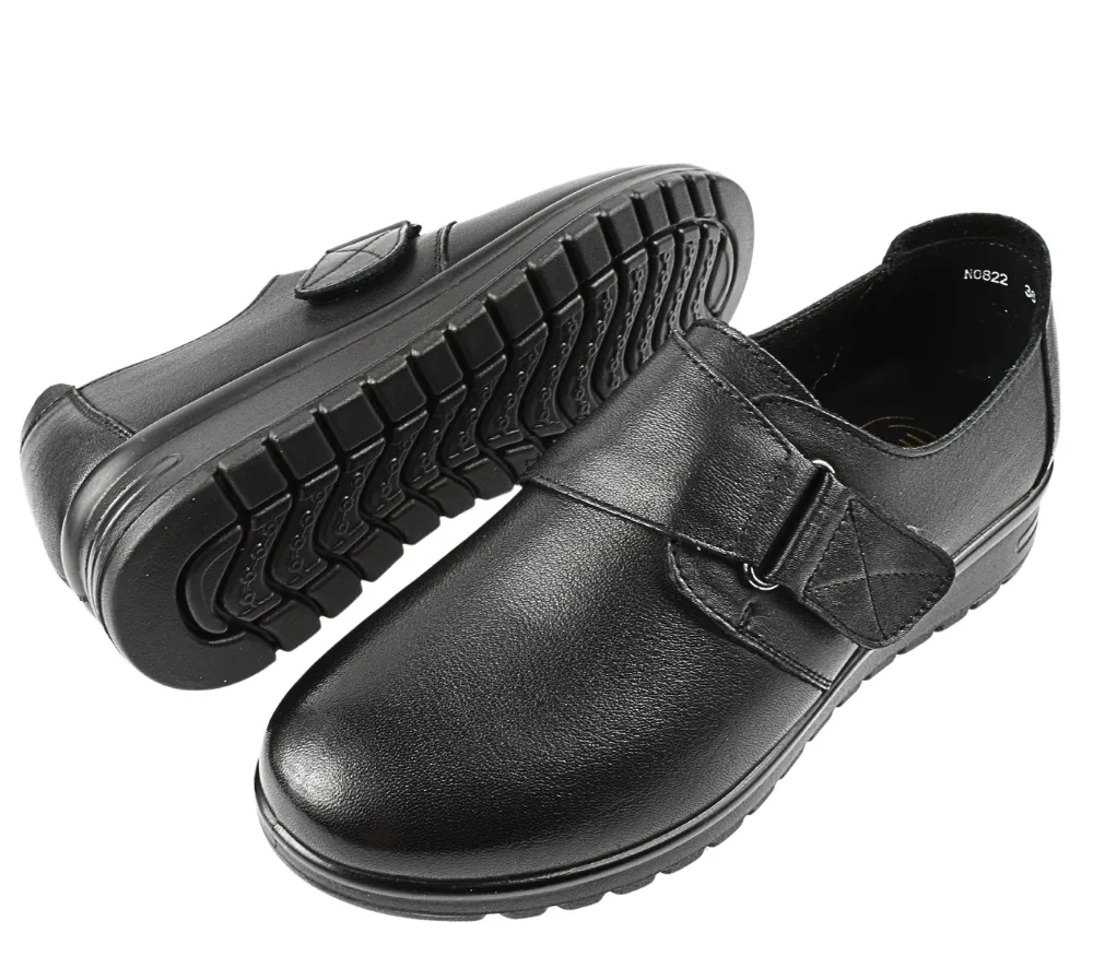 Pantofi casual, dama, FORMAZIONE, N0822 negru, piele naturala