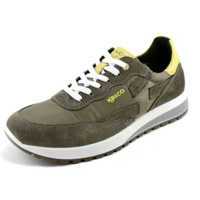 Scarpe da uomo art. 5127433 sneakers scamosciato militare casual