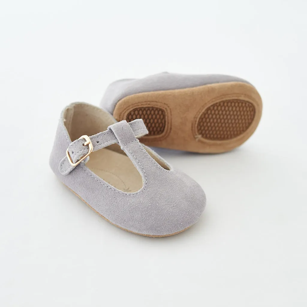 z Baby Toddler Shoes  Paris T-Bar Grey Mist